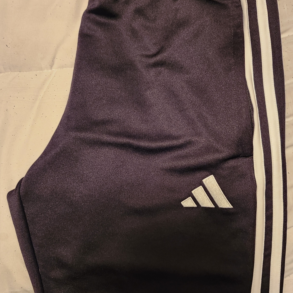 Adidas Men Dark Purple Joggers